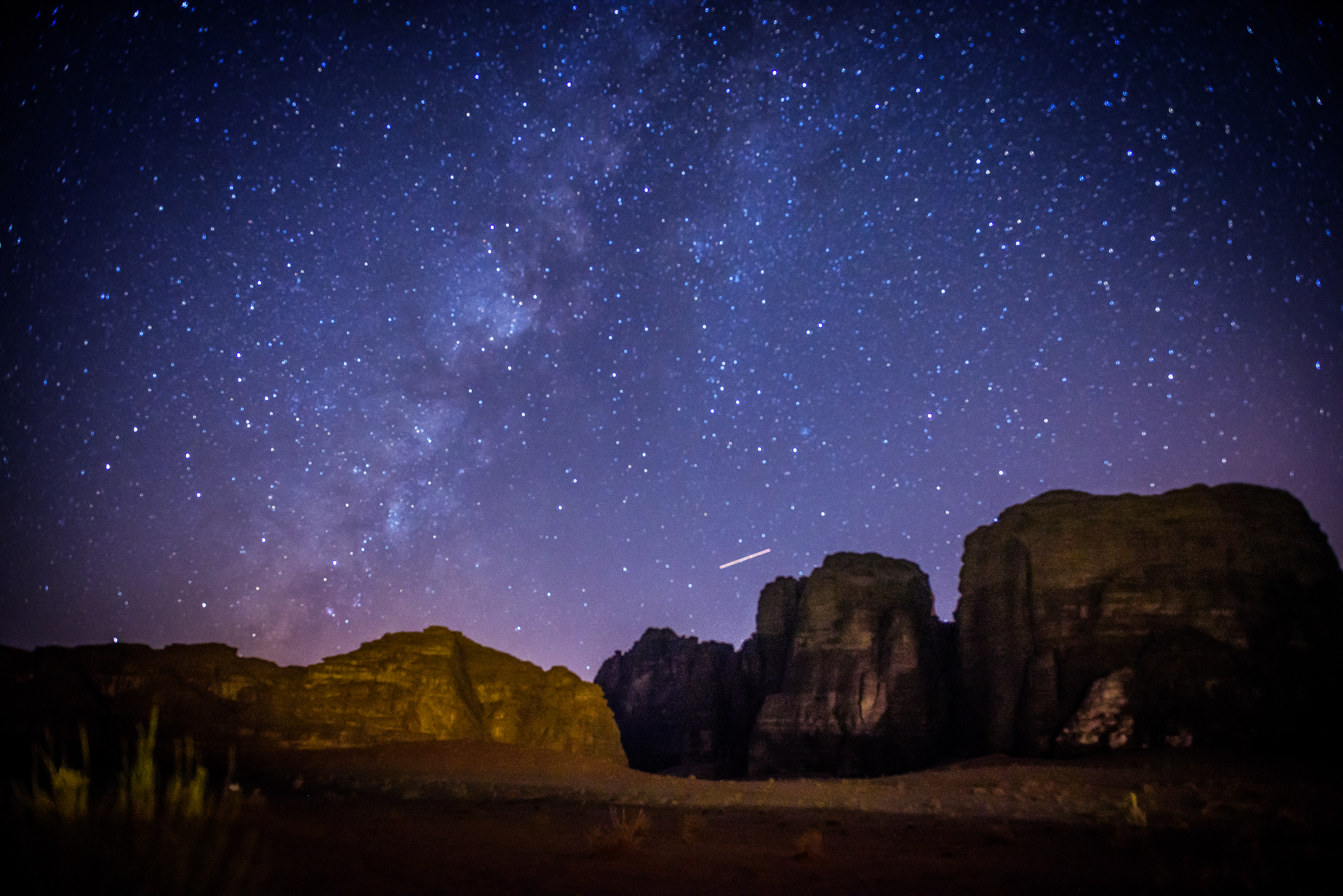 Obloha Wadi Rum